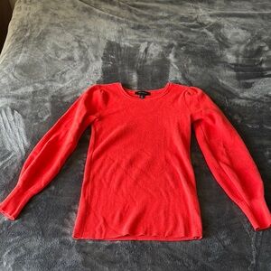 Ann Taylor Red Long Sleeve Sweater